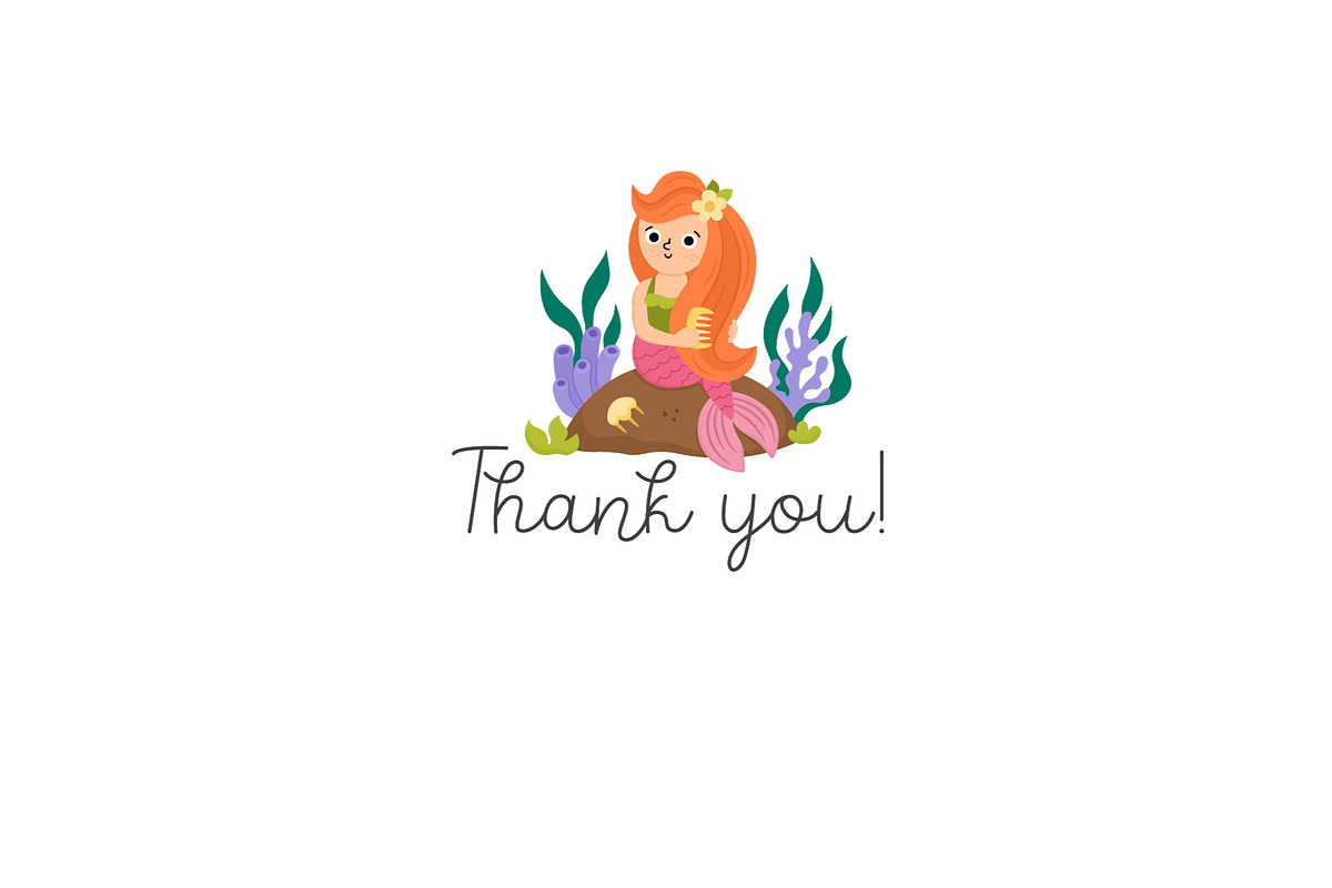 Mermaid tales clipart and designs, an Animal Illustration by Lexi Claus (Photo 9 of 9)