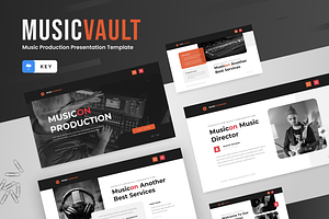 Music Production Keynote, a Presentation Template by SquidPixey