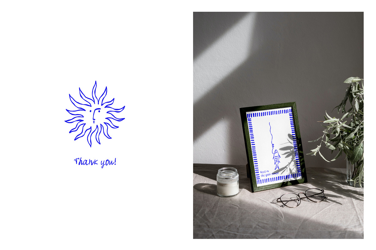 Fisherman Aesthetic – Font+Graphics, a Handwritten Font by AnkaDrozd (Photo 8 of 8)
