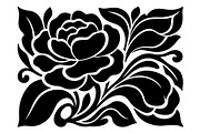 Floral Ornamental Silhouette Bundle, an Object Graphic by hafijul (Thumbnail 4 of 4)
