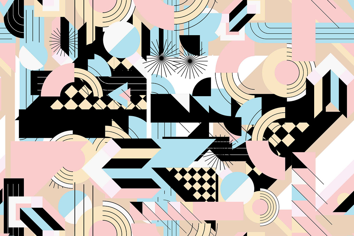 flat design geometric, a Pattern Graphic by AAN Seamless Shop (Photo 1 of 3)