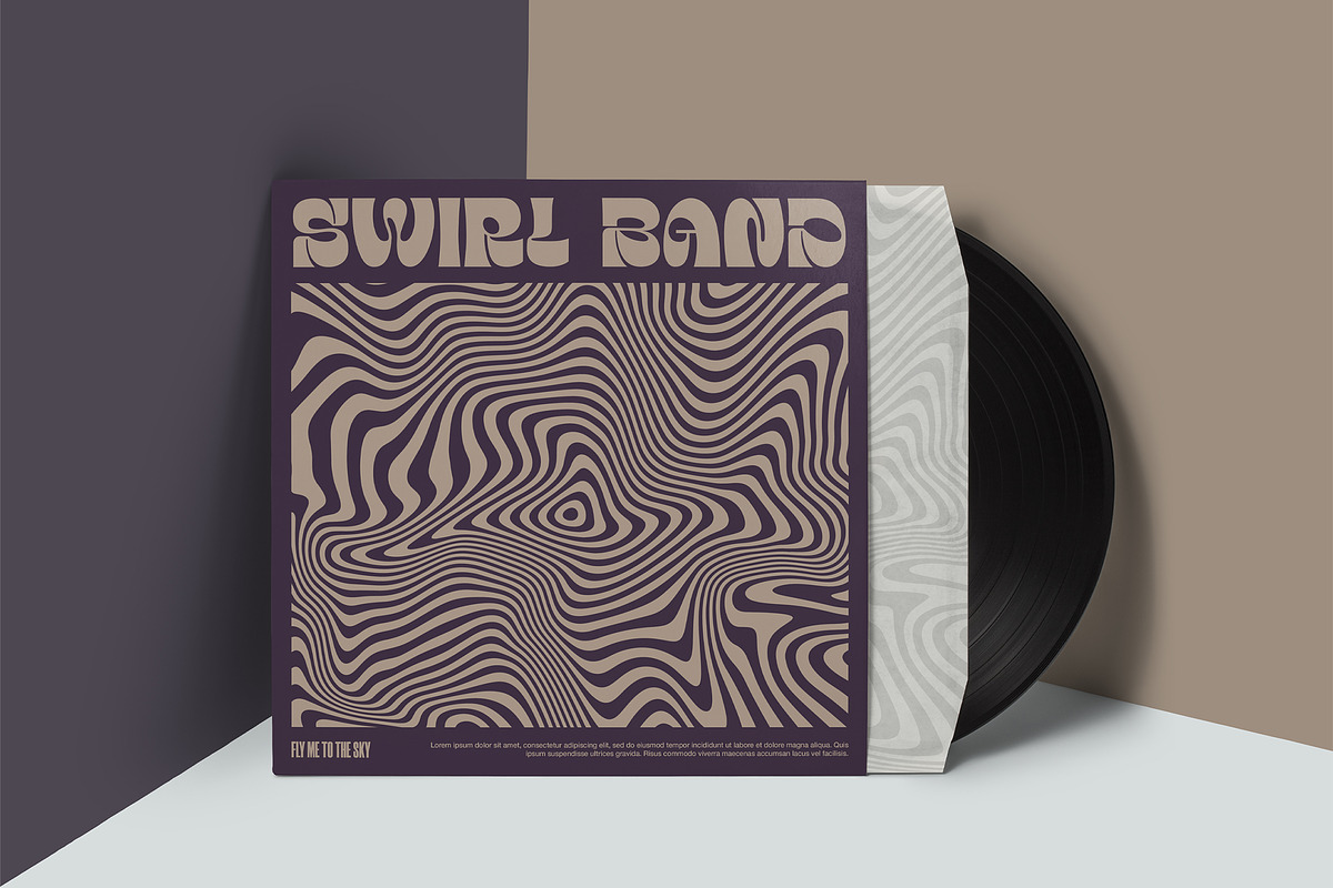 Retro Swirl Vector Patterns, a Pattern Graphic by Bitstate Design (Photo 2 of 5)