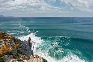 Summer ocean coastline view in Getxo town (Spain)., a Nature Photo by YuriyB
