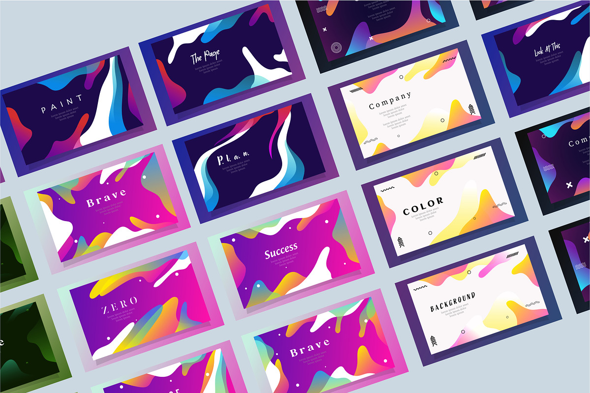 Abstract gradient background bundle, a Decorative Illustration by foxndeer (Photo 2 of 4)