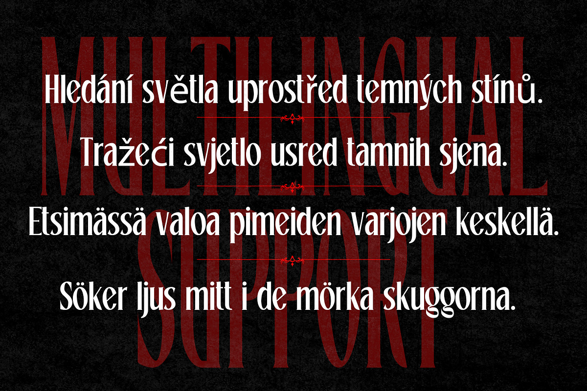 Drevanth - Darkwave Gothic Font, a Font by riff.type (Photo 6 of 10)