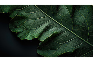 autumn black oak leaf ai generated, a Nature Photo by pikepicture