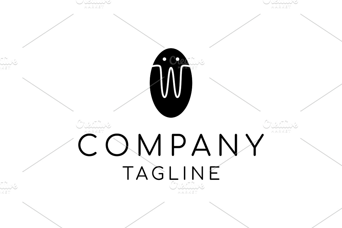 Walrus in oval shape logo design, an Object Graphic by nicemorning (Photo 1 of 2)