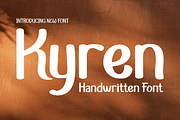 Kyren | Summer San Serif Display, a Sans Serif Font by twinstd (Thumbnail 1 of 10)