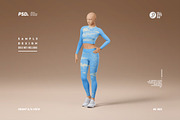 Women's Activewear Mockup Set, a Shirt Mockup by OllStore (Thumbnail 12 of 17)
