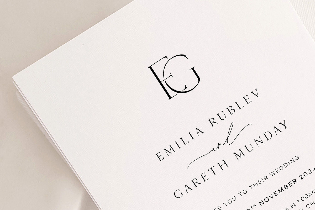 EG monogram, a Branding & Logo Template by LINKED LETTERS STUDIO (Photo 2 of 2)