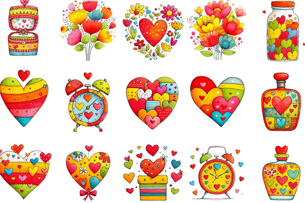 Vintage Cute Valentine's Day, an Illustration by Designking (Photo 3 of 5)