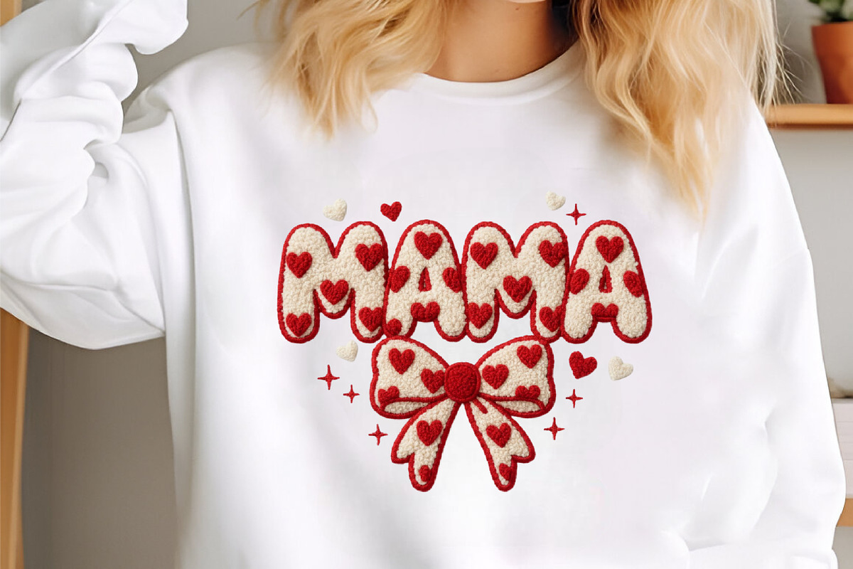 Faux Yarn Valentine’s Day Mama Png, an Illustration by designcity5 (Photo 2 of 9)