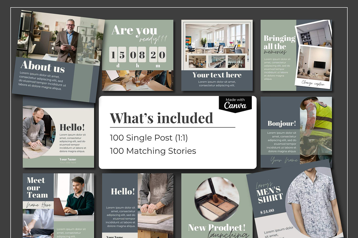 Modern Canva Instagram Template, a Social Media Template by Everyday Perfection (Photo 4 of 8)