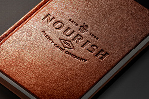 Leather Debossed Logo Mockup