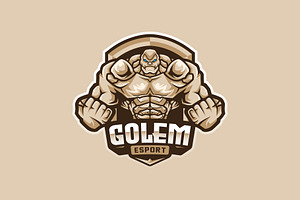 Golem Mascot Esport Logo