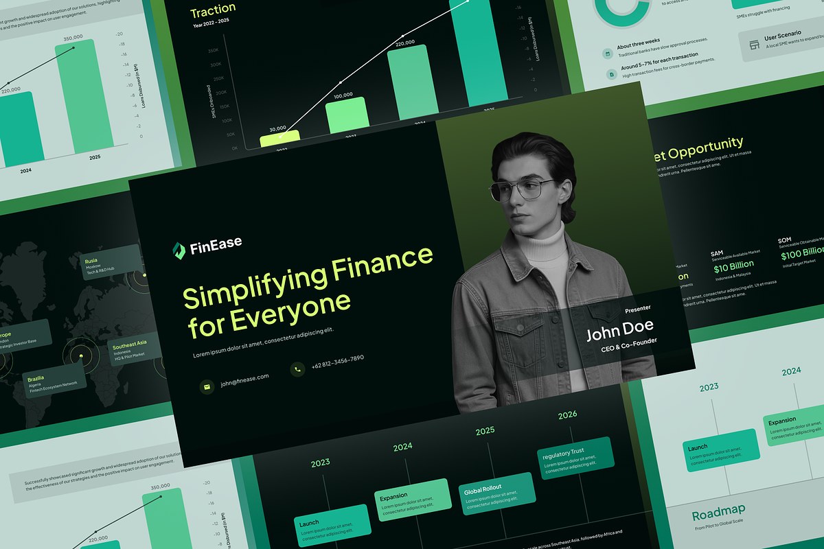 FinEase - Finance Startup Pitch Deck preview 4