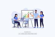 Business Team Marketing Chart, a Work Illustration by Partikusi Design (Thumbnail 2 of 3)