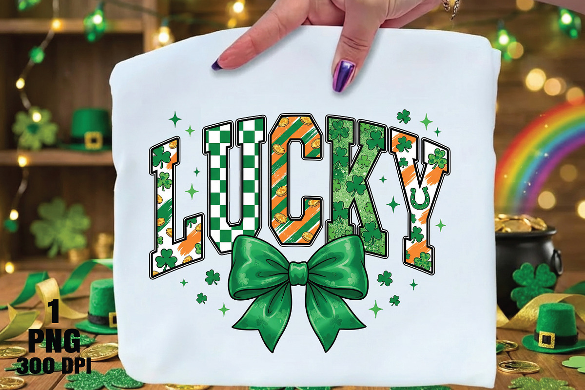 Glitter St Patrick's Day Coquette PN, an Illustration by Daily.Designs (Photo 1 of 5)