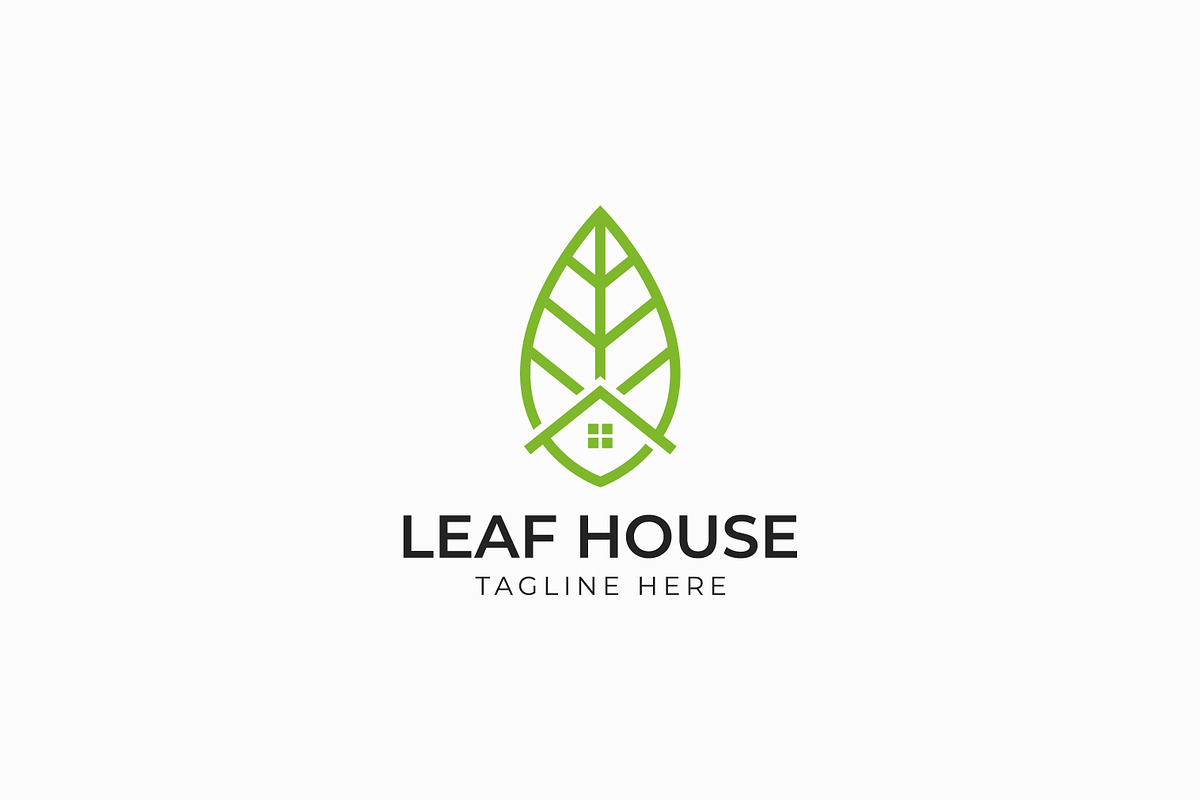 Leaf House Logo for Business Nature, a Branding & Logo Template by Signatoro (Photo 1 of 2)