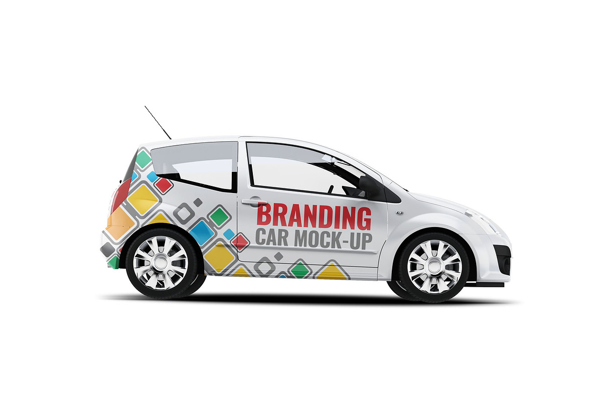 City Car Branding Mockup, an Advertising Mockup by Xtrahive (Photo 2 of 2)