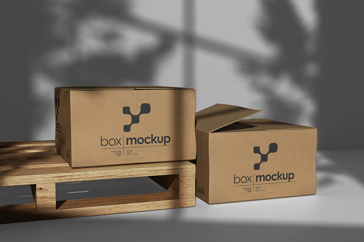 Box Mockup For Branding, an Advertising Mockup by bimockup (Photo 5 of 6)