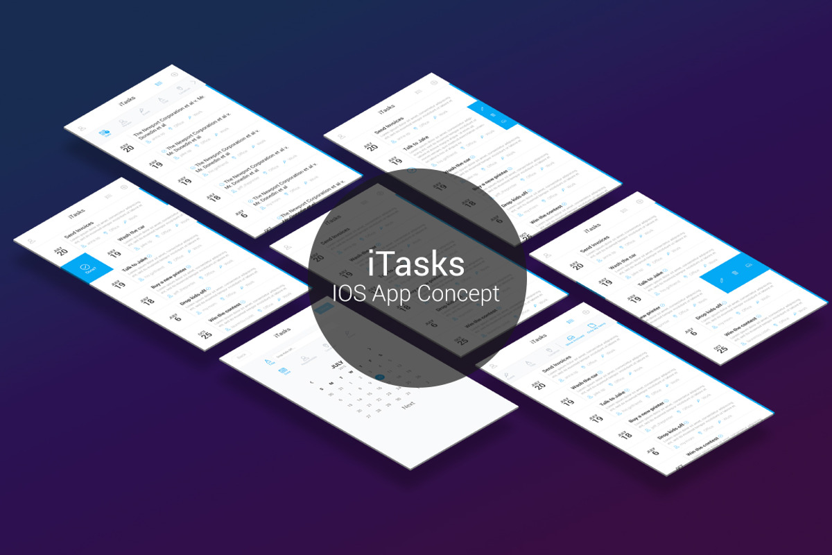 iTasks - IOS UI Kit, an UI Kit Template by Laurentiu Cotet (Photo 1 of 10)