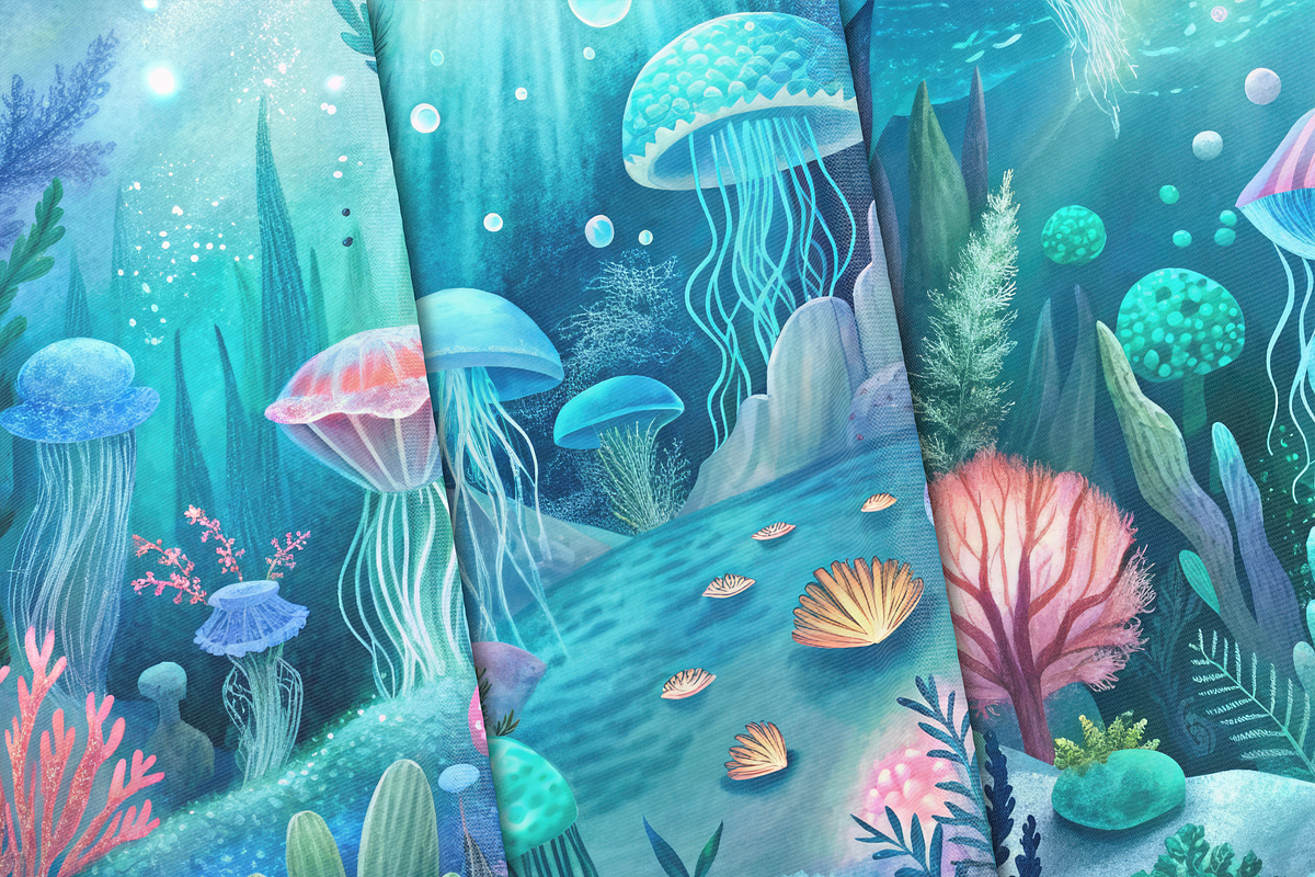 Underwater Garden, a Background Graphic by Curve Design (Photo 4 of 7)
