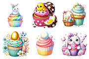Easter Cupcake Sublimation Clipart, a Graphic by CitraGraphics (Thumbnail 2 of 4)