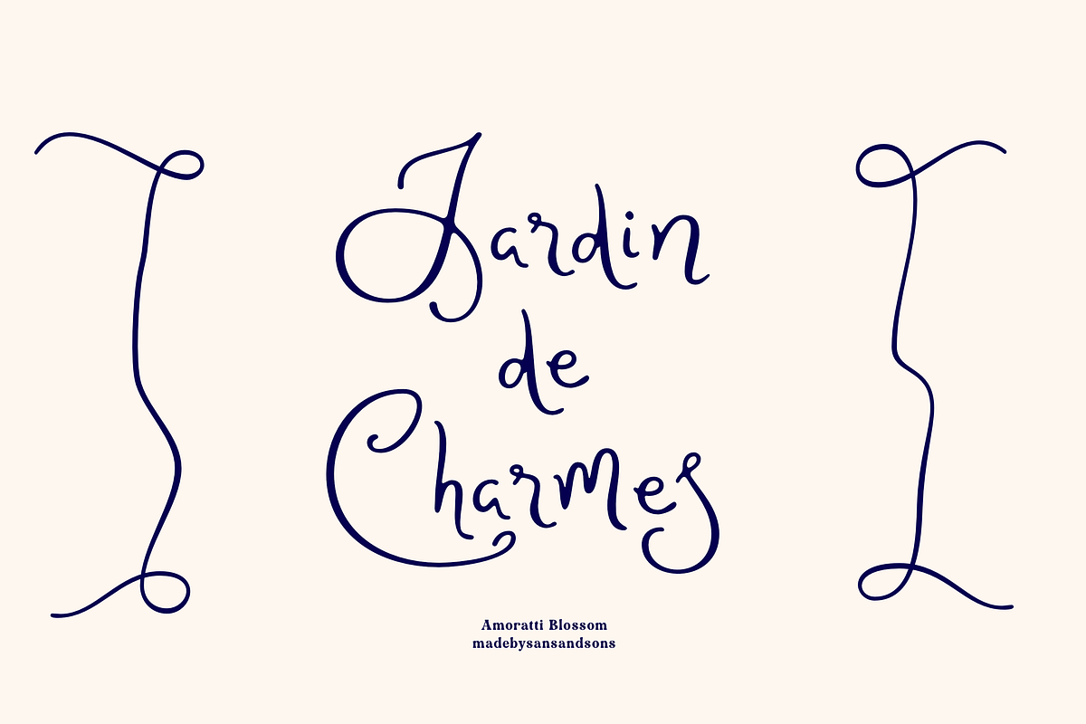 Amoratti Blossom, a Script Font by Sans & Sons (Photo 5 of 9)