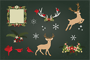Christmas Deer, Sleigh & Antlers, an Illustration by Kelly Jane Creative (Thumbnail 4 of 5)