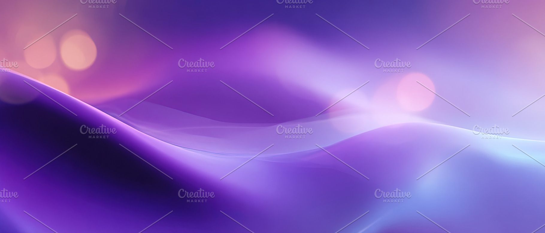 Smooth gradient waves in purple and blue tones with soft bokeh l, a Background Photo by Ales Munt