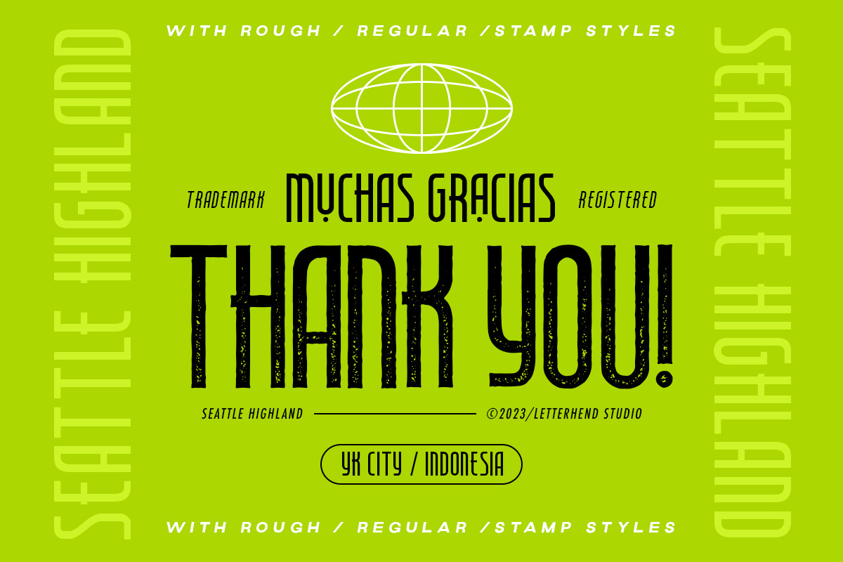 Seattle Highland - Condensed Font, a Sans Serif Font by Letterhend Studio (Photo 10 of 10)
