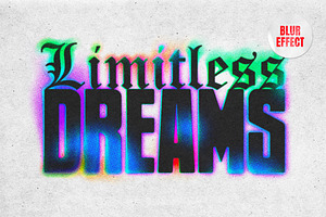 Color Blur Text & Logo Effect, a Layer Style Add-On by Design Squad
