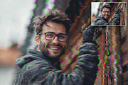 Glitch Photoshop Action, an Action Add-On by Vatdesign (Thumbnail 4 of 4)