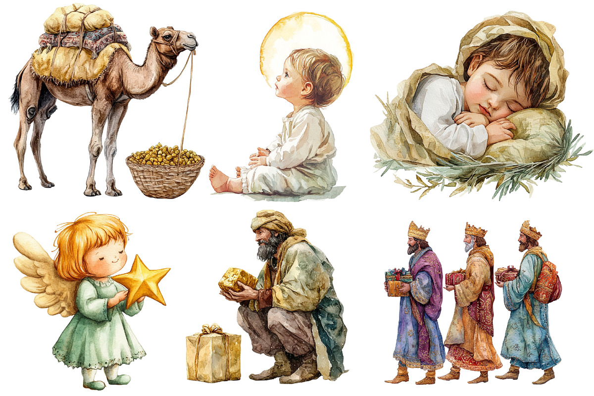Nativity Clipart, an Illustration by Designworld (Photo 3 of 6)