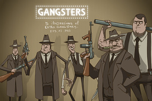 Gangsters bundle, vector