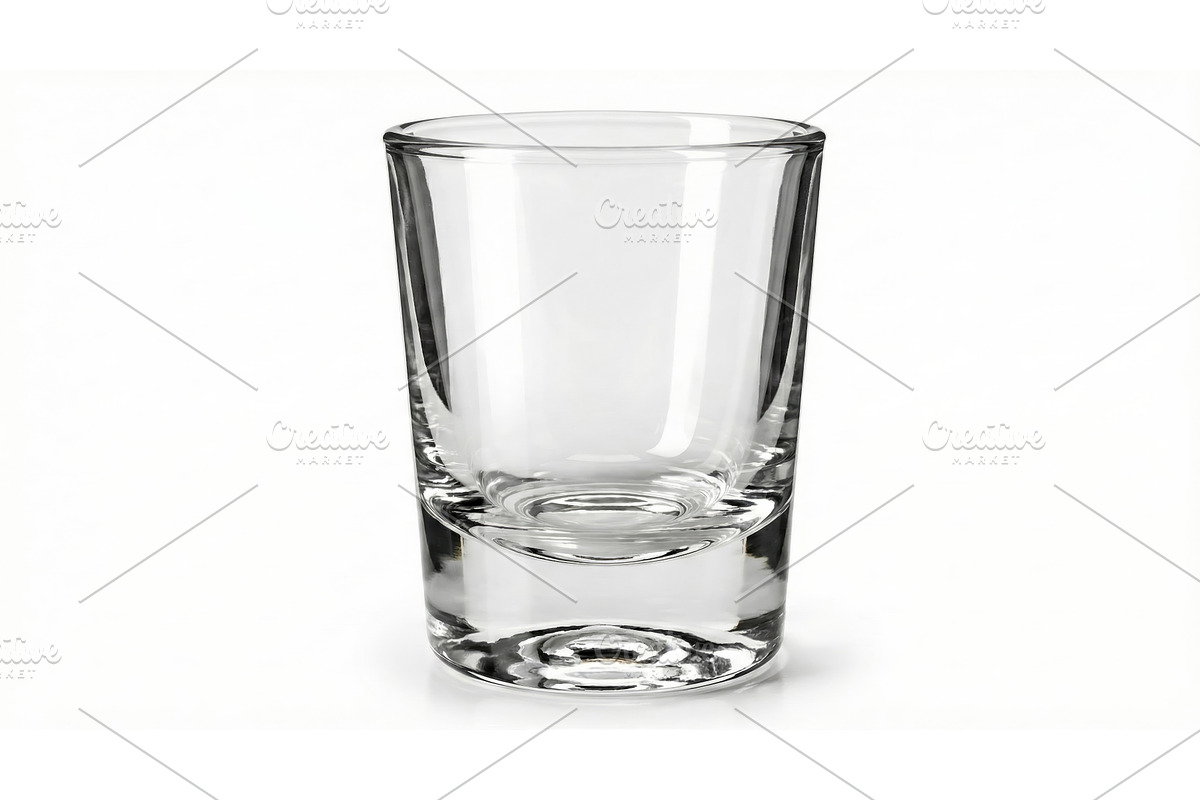 Clear Cup on White, an Object Illustration by CREATIVEDEF
