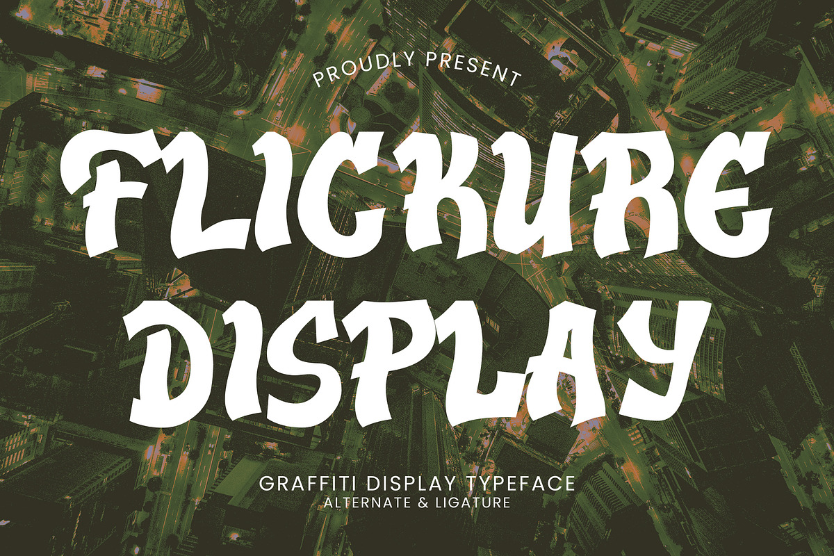 Flickure - Graffiti Font, a Handwritten Font by AQR Studio (Photo 1 of 9)
