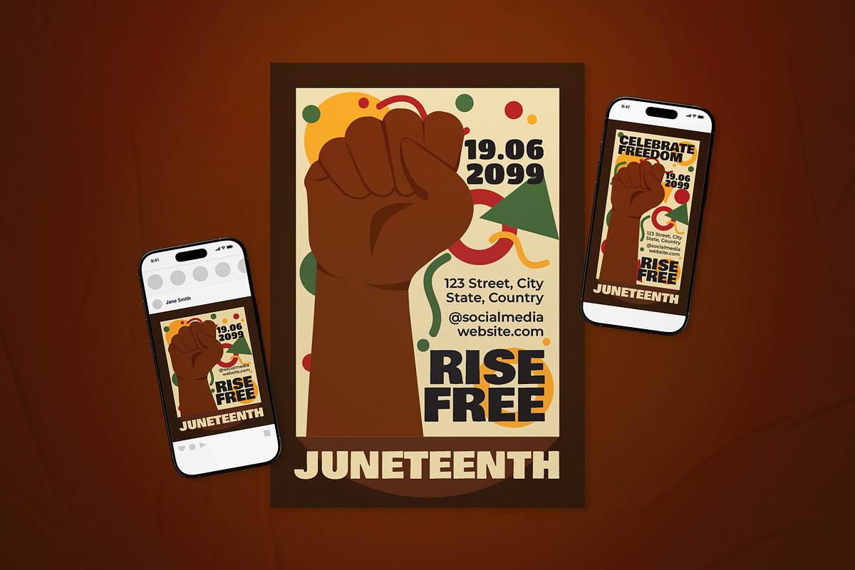 Juneteenth Event Flyer Set, a Flyer Template by The Good Store (Photo 1 of 2)