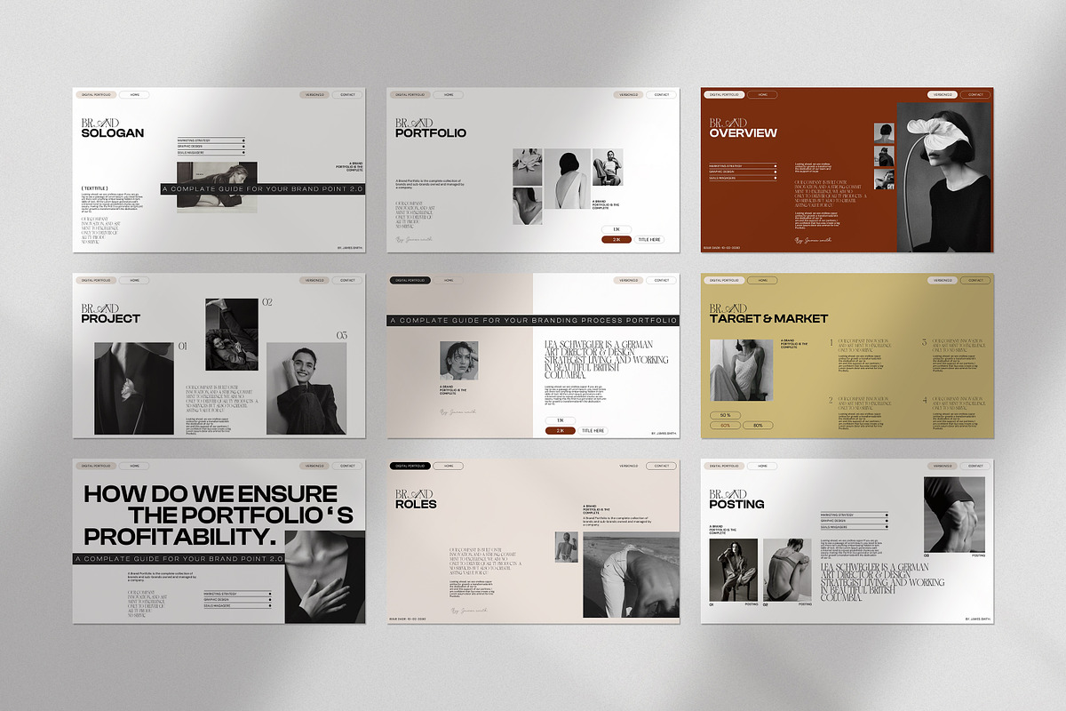 Digital Portfolio Presentation, a Presentation Template by CreativexGenius (Photo 9 of 10)