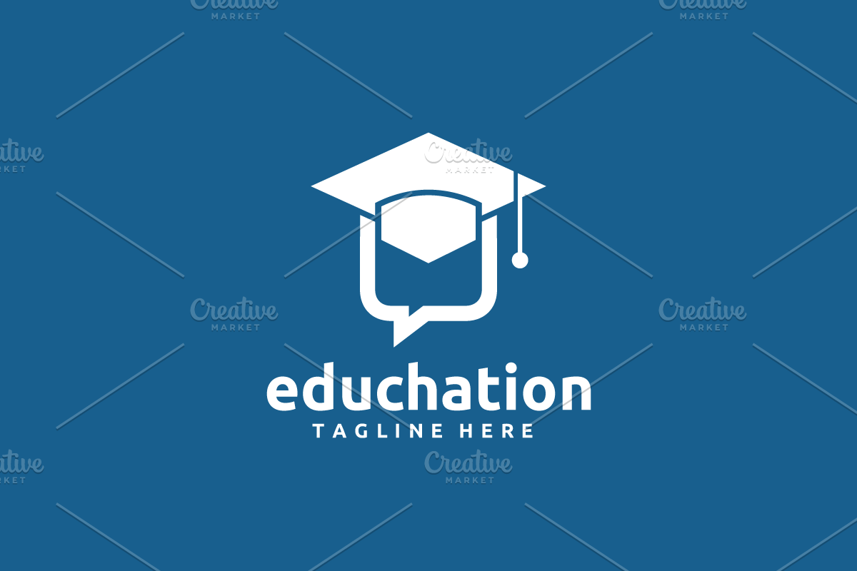 Education Chat Logo, a Branding & Logo Template by yopie (Photo 2 of 3)