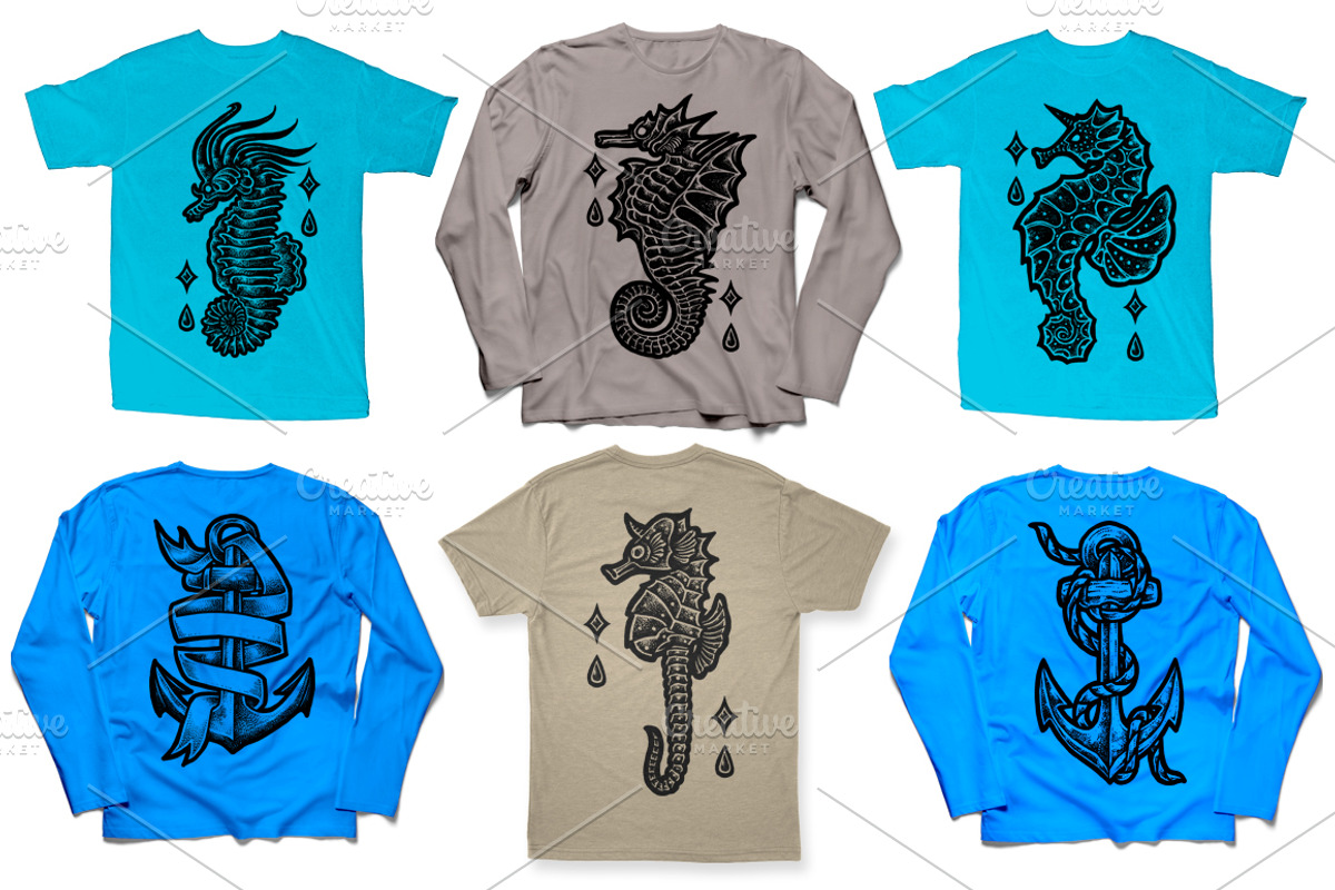 100 Tattoo-Style Tee Designs, an Object Illustration by Design by sebrodbrick (Photo 33 of 34)