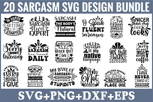 Sarcasm Svg Design Bundle, an Illustration by Libby Wishes