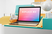 Macbook Creative Mockups Set, a Books & Magazine Mockup by As Good As Possible (Thumbnail 6 of 14)