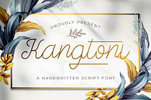 Kangtoni - Monoline Script Font