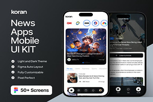 Koran - News Apps Mobile UI KIT, an UI Kit Template by Lumina_ui_ux202