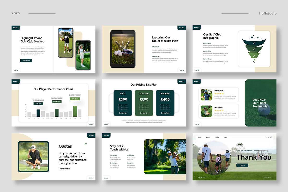 Golf Club Keynote Template, a Presentation Template by fluffstudio (Photo 5 of 5)