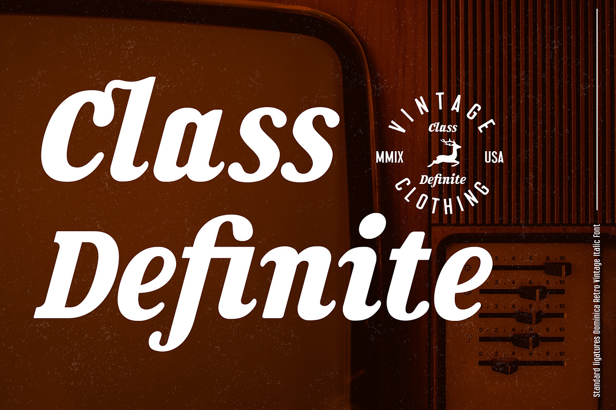 Dominica - Retro Italic, a Slab Serif Font by Typia Nesia (Photo 4 of 10)