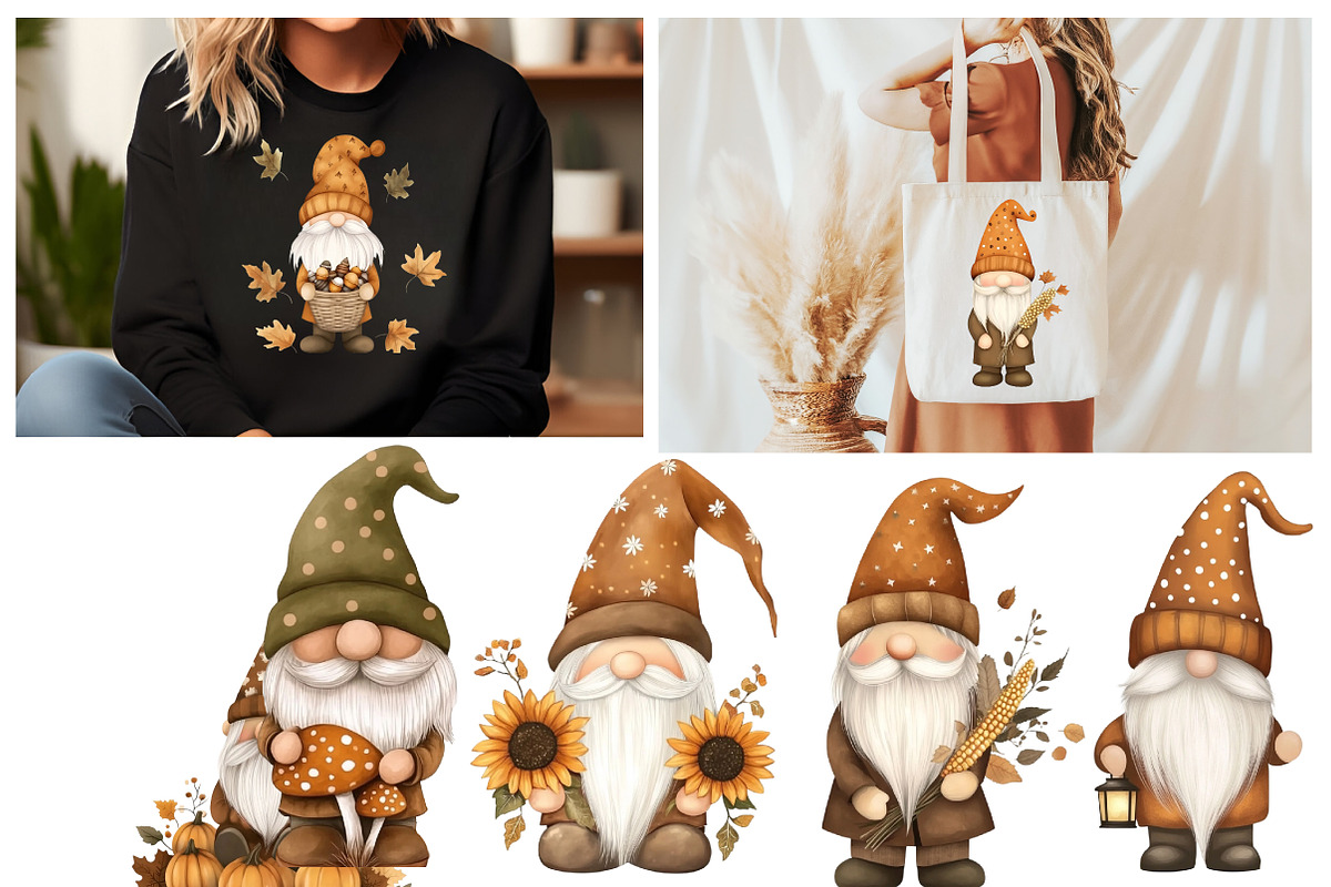 Autumn Gnome Clipart, an Illustration by Designworld (Photo 5 of 6)