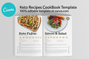 Keto Recipes Cookbook CANVA template, a Templates & Theme by DeLaGranSiete (Thumbnail 7 of 10)